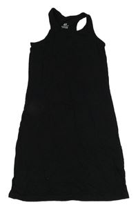 Černé bavlněné šaty s kapsou H&M