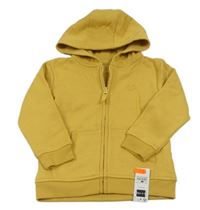 Okrová propínací mikina s kapucí zn. Dunnes Stores
