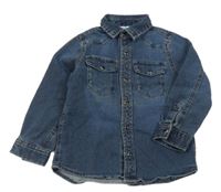 Tmavomodrá riflová košile Pep&Co