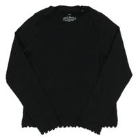 Černé žebrované triko M&S