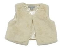 Smetanová kožešinová podšitá vesta Primark