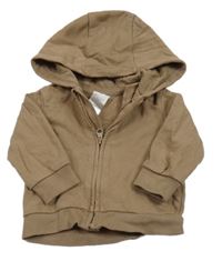 Hnědá propínací mikina s kapucí H&M