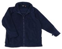 Tmavomodrá fleecová propínací mikina 