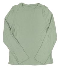 Zelené žebrované triko dunnes