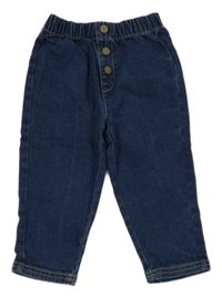 Tmavomodré džegíny s knoflíky Lupilu