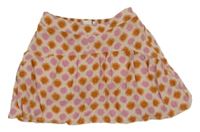 Světlerůžová vzorovaná lehká sukně Zara