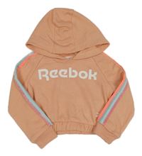 Meruňková mikina s logem a kapucí Reebok