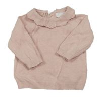 Světlerůžový svetr s límečkem Primark