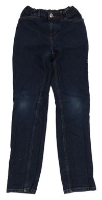 Tmavomodré slim fit rifle H&M