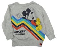 Šedá mikina s Mickeym George
