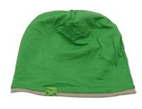 Zelená oboustranná čepice 