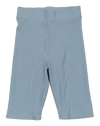 Světlemodré žebrované elastické kraťasy V by Very