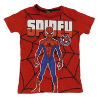 Červeno-černé tričko se Spidermanem 
