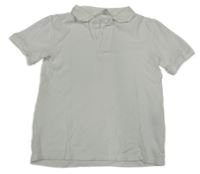 Bílé polo tričko H&M