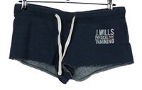 Dámské tmavomodré teplákové minikraťasy s nápisem zn. Jack Wills 
