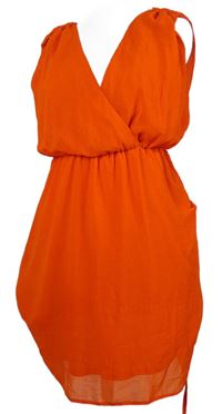 Dámské červené šifonové šaty Dorothy Perkins 