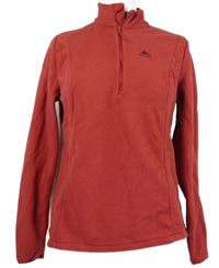 Dámská červená fleecová funkční mikina Quechua 