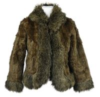 Dámský hnědý kožešinový kabátek M&S