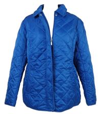 Dámská safírová šusťáková prošívaná zateplená bunda Bonmarché 