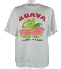 Dámské bílé tričko s potiskem 