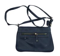 Dámská tmavomodrá malá crossbody koženková kabelka Wallis 