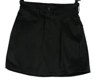 Dámská černá koženková sukně Primark 