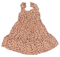 Růžové puntíkaté šaty Primark