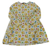Šedé bavlněné puntíkované šaty Pudsey George