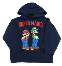 Tmavomodrá mikina se Super Mario a kapucí Primark