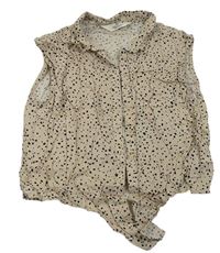 Béžová halenka s flíčky H&M