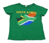 Zelené tričko s potiskem