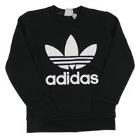 Černá mikina s logem Adidas
