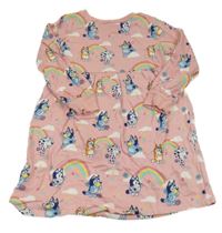 Růžové teplákové šaty s Bluey George