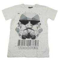 Bílo-černé tričko Star Wars 