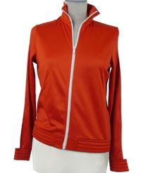 Dámská červeno-bílá propínací sportovní mikina H&M