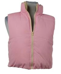 Dámská světlerůžová šusťáková crop vesta Shein