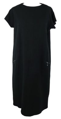 Dámské černé pouzdrové šaty se zipy Next