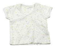 Bílé tričko s písmeny Mothercare