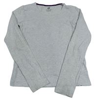 Šedé melírované triko H&M