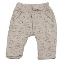 Světlerůžové tepláky s kočkami Ergee