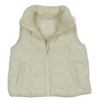 Smetanová šusťáková prošívaná zateplená vesta Primark