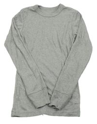 Šedé melírované thermo triko 