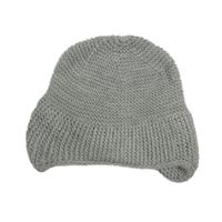 Šedá melírovaná pletená čepice