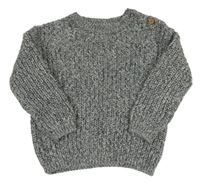 Tmavomodro-bílý melírovaný svetr George