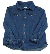 Tmavomodrá riflová košile F&F