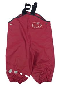 Malinové nepromokavé laclové kalhoty Jako-o