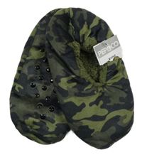 Nové - Khaki army zateplené bačkory Pep&Co vel.30