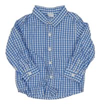 Modro-bílá kostkovaná košile Smile