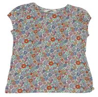 Barevné květinové tričko H&M
