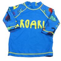 Modré UV triko s dinosaury Matalan
